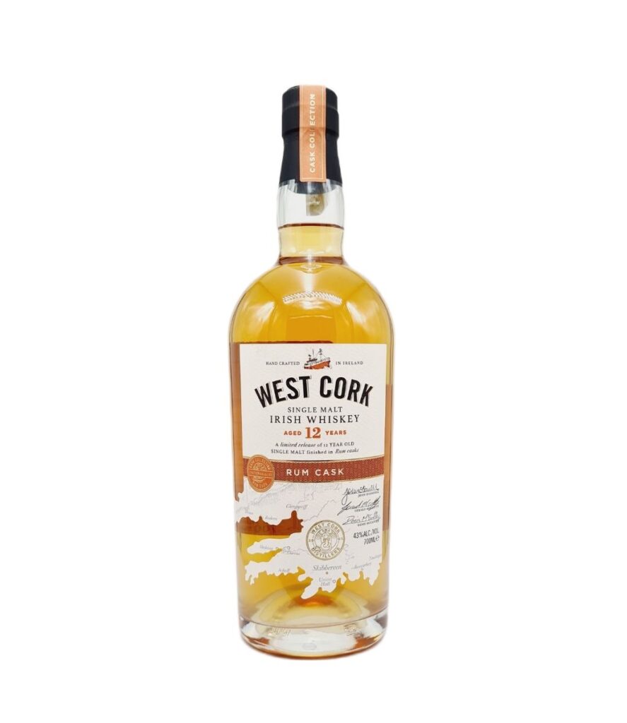 West Cork 12YO Rum Cask Whiskey 0.7L