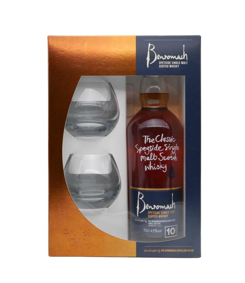 Benromach 10YO Whisky 0.7L+2 Pahare Benromach 10YO Whisky 0.7L+2 Pahare