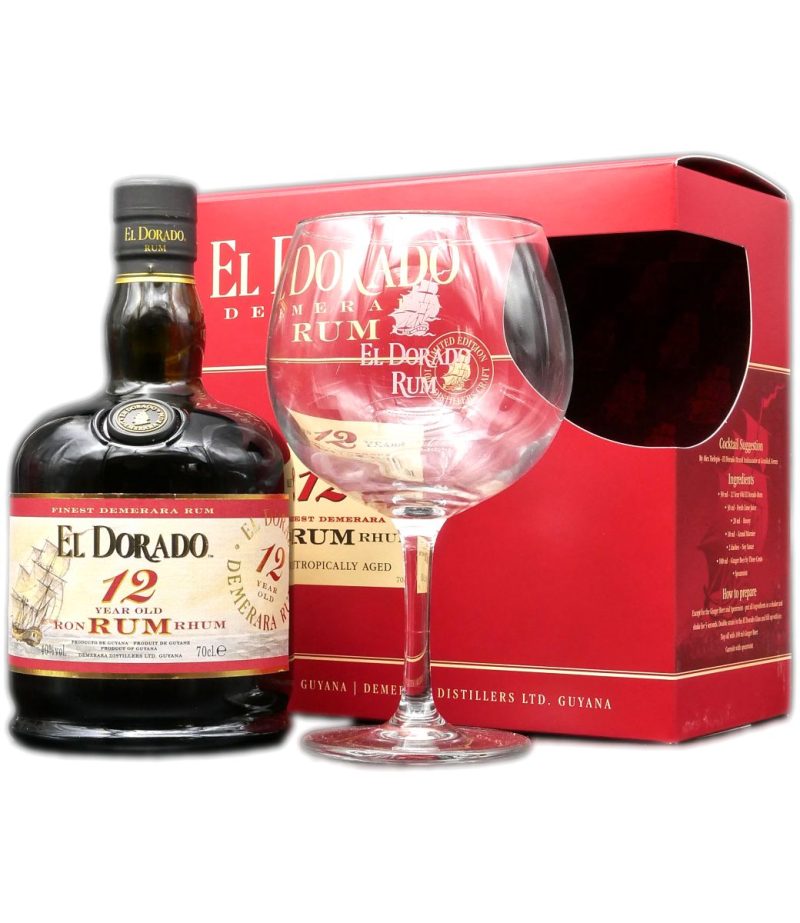 El Dorado 12YO Rom 0.7L+1 Pahar El Dorado 12YO Rom 0.7L+1 Pahar