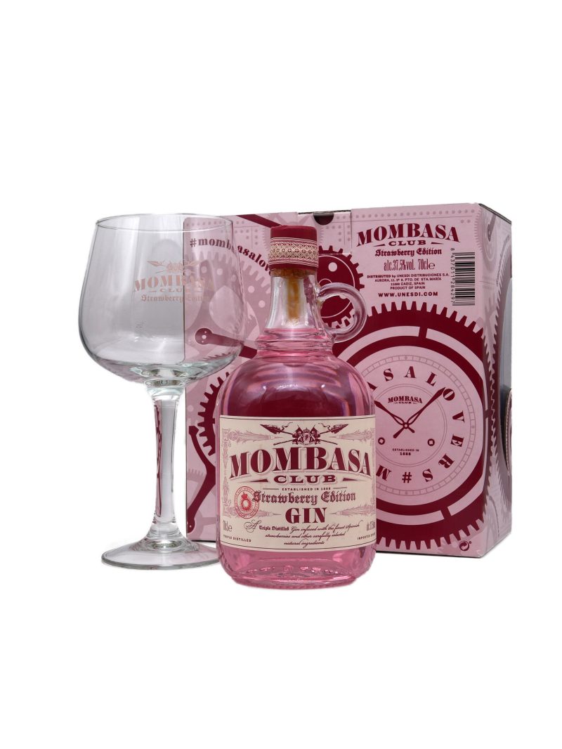 Mombasa Club Strawberry Gin 0.7L+1 Pahar