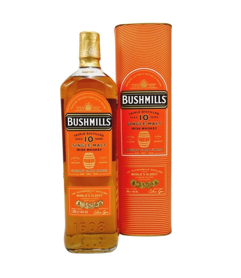 Bushmills 10 Ani Sherry Cask Finish Whiskey 1L Bushmills 10 Ani Sherry Cask Finish Whiskey 1L