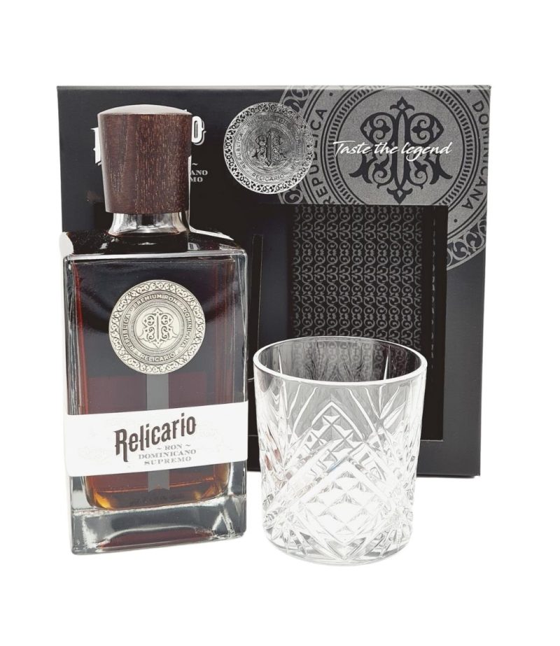 Relicario Ron Dominicano 0.7L+1 Pahar