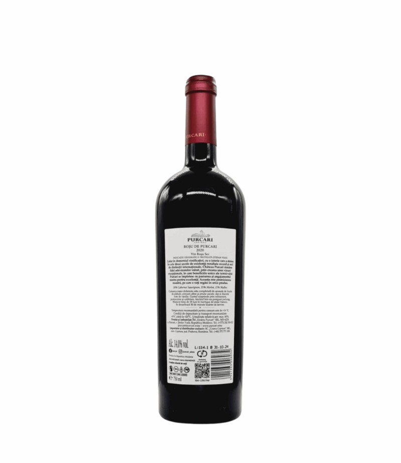 Purcari Rosu de Purcari 2020 0.75L Purcari Rosu de Purcari 2020 0.75L