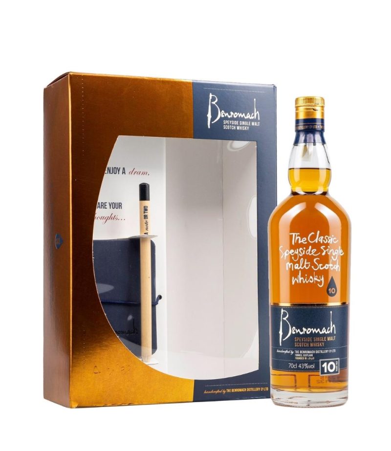 Benromach 10YO Whisky 0.7L + Notebook 00002397