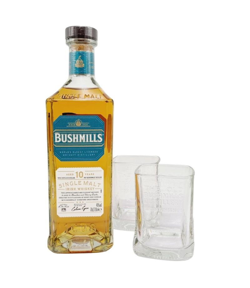 Bushmills Malt 10YO Whiskey 0.7L+2 Pahare Bushmills Malt 10YO Whiskey 0.7L+2 Pahare