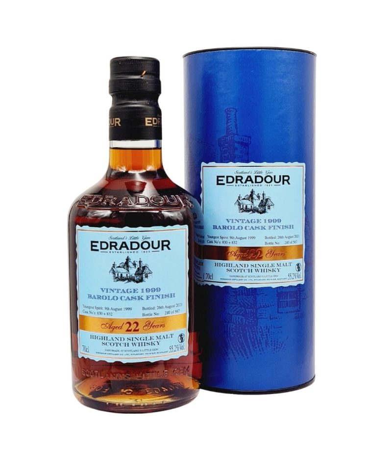 Edradour 22YO Vintage 1999 Barolo Cask Finish Whisky 0.7L Edradour 22YO Vintage 1999 Barolo Cask Finish Whisky 0.7L