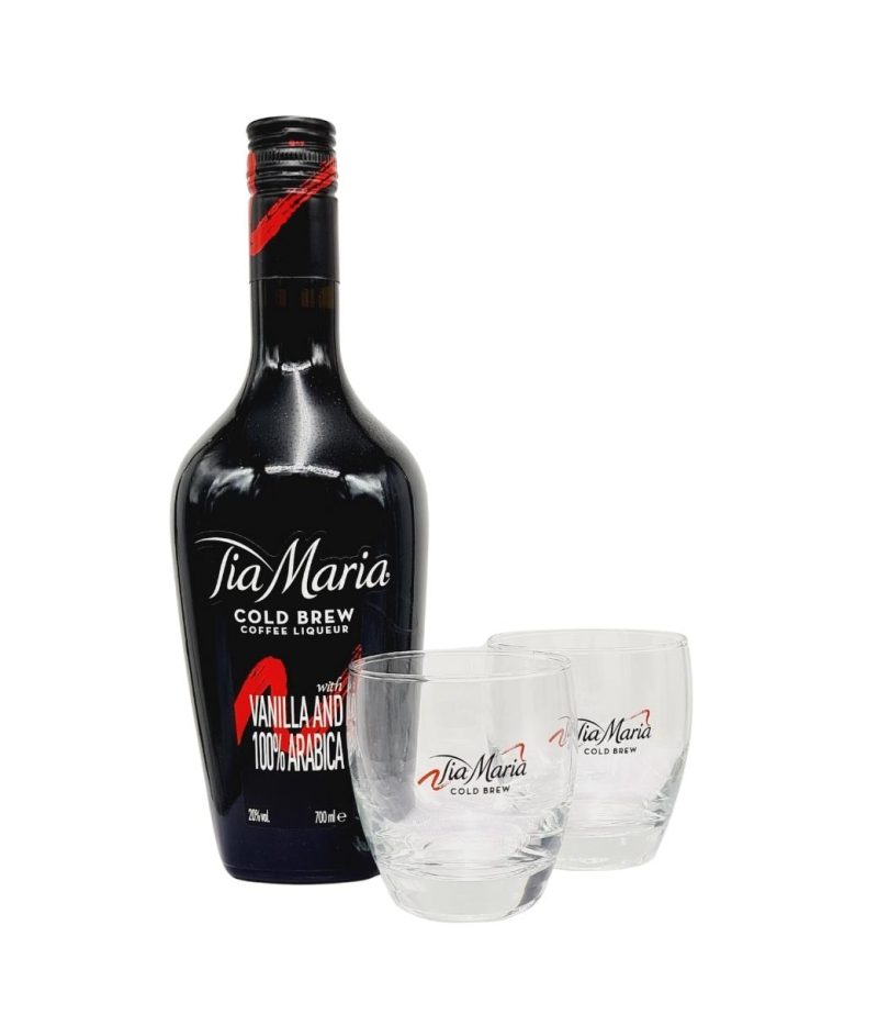 Tia Maria Coffee Liqueur 0.7L + 2 Pahare Tia Maria Coffee Liqueur 0.7L + 2 Pahare