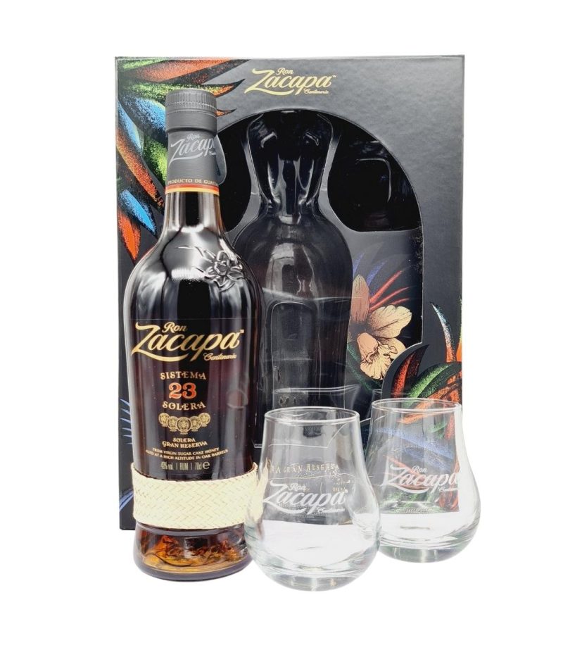 Ron Zacapa Centenario 23YO 0.7L+2 Pahare Ron Zacapa Centenario 23YO 0.7L+2 Pahare