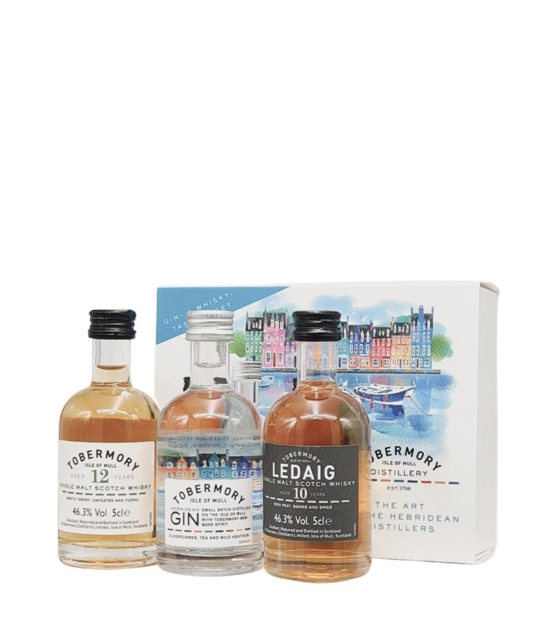 Tobermory Set Whisky + Gin 3x0.05L