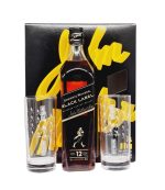 Johnnie Walker Black 12YO Whisky 0.7L+2 Pahare