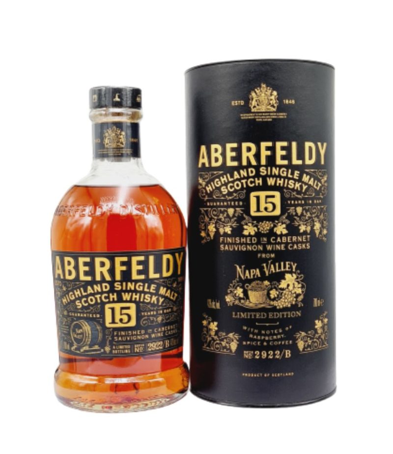 Aberfeldy 15YO Cabernet Sauvignon Wine Casks Whisky 0.7L Aberfeldy 15 Ani Cabernet Sauvignon Wine Casks Whisky 0.7L