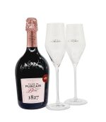 Purcari Cuvee de Purcari Rose Brut Spumant 0.75L+2Pahare