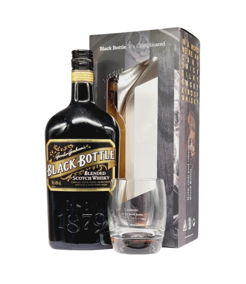 Black Bottle Gordon Graham’s Blended Scotch Whisky 0.7L 1 pahar