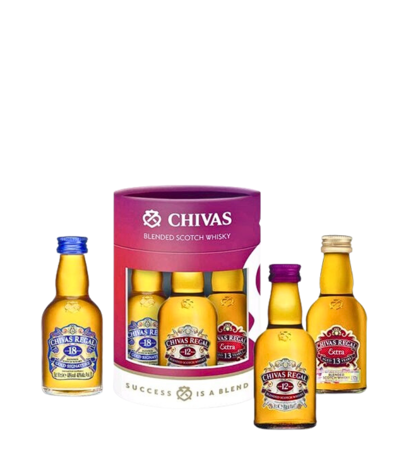 Chivas Regal Mini Set (12 Ani, 18 Ani, 13 Ani) Whisky 3x0.05L Chivas Regal Mini Set (12 Ani, 18 Ani, 13 Ani) Whisky 3x0.05L