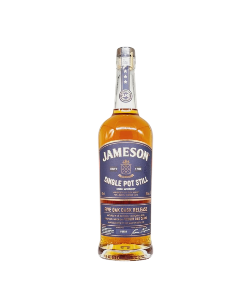 Jameson Single Pot Still Five Oak Cask Release Whisky 0.7L Jameson Single Pot Still Five Oak Cask Release Whisky 0.7L