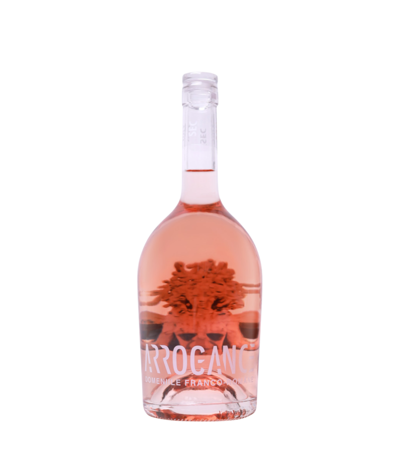 Domeniile Franco-Romane Arrogance Merlot Rose Sec Bio 2022 0.75L Domeniile Franco-Romane Arrogance Merlot Rose Sec Bio 2022 0.75L