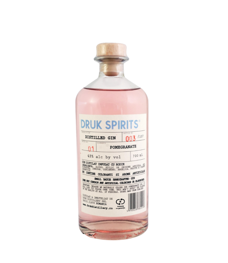 Druk Spirits Pomegranate Gin 0.7L Druk Spirits Pomegranate Gin 0.7L