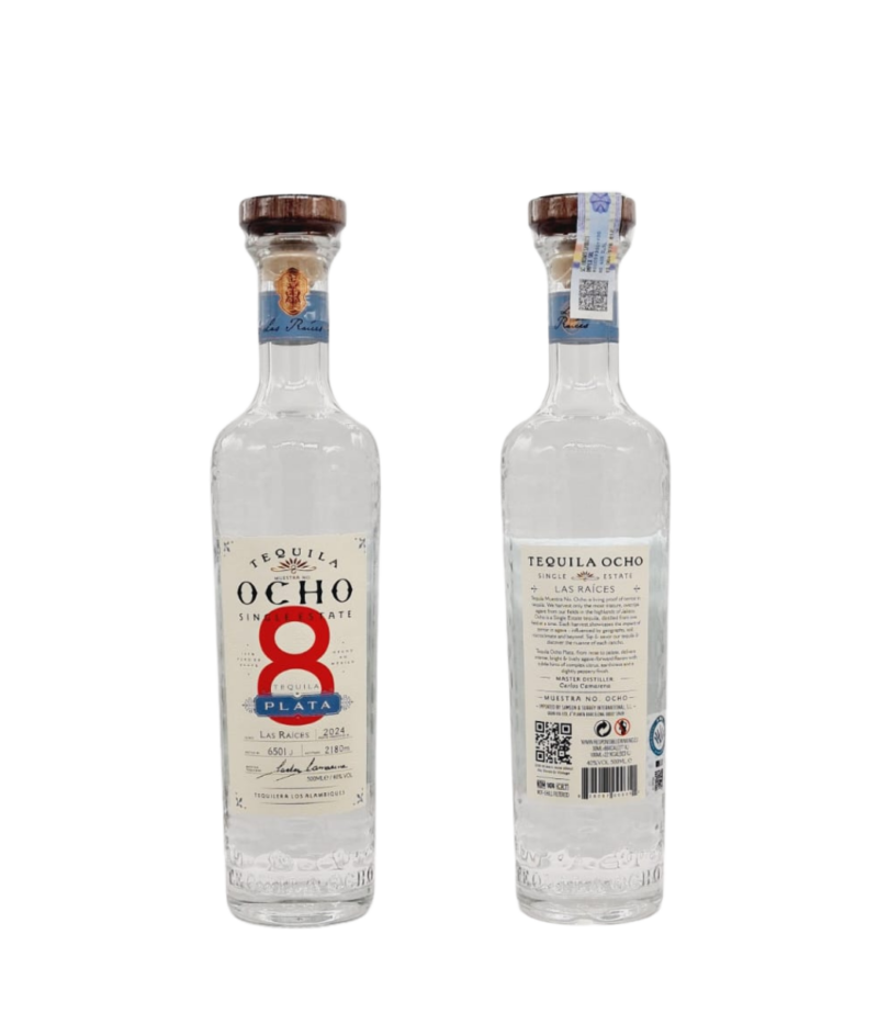 Ocho Plata Las Raices Tequila 0.5L