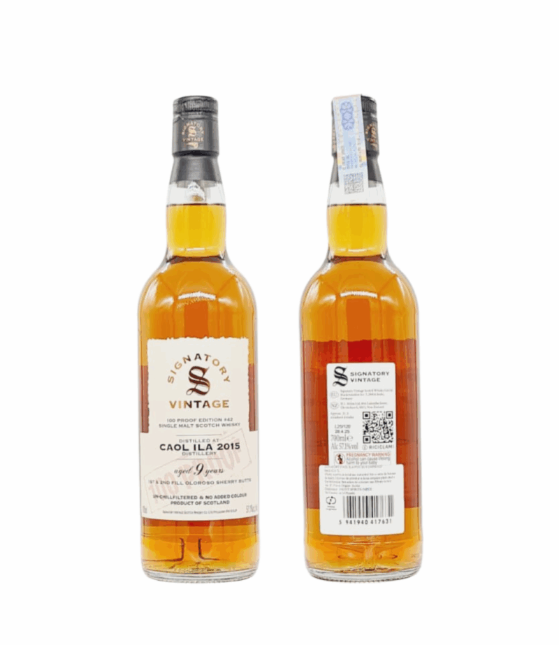 Signatory Vintage Caol Ila 9 Ani 2015 100 Proof Batch 42 Whisky 0.7L