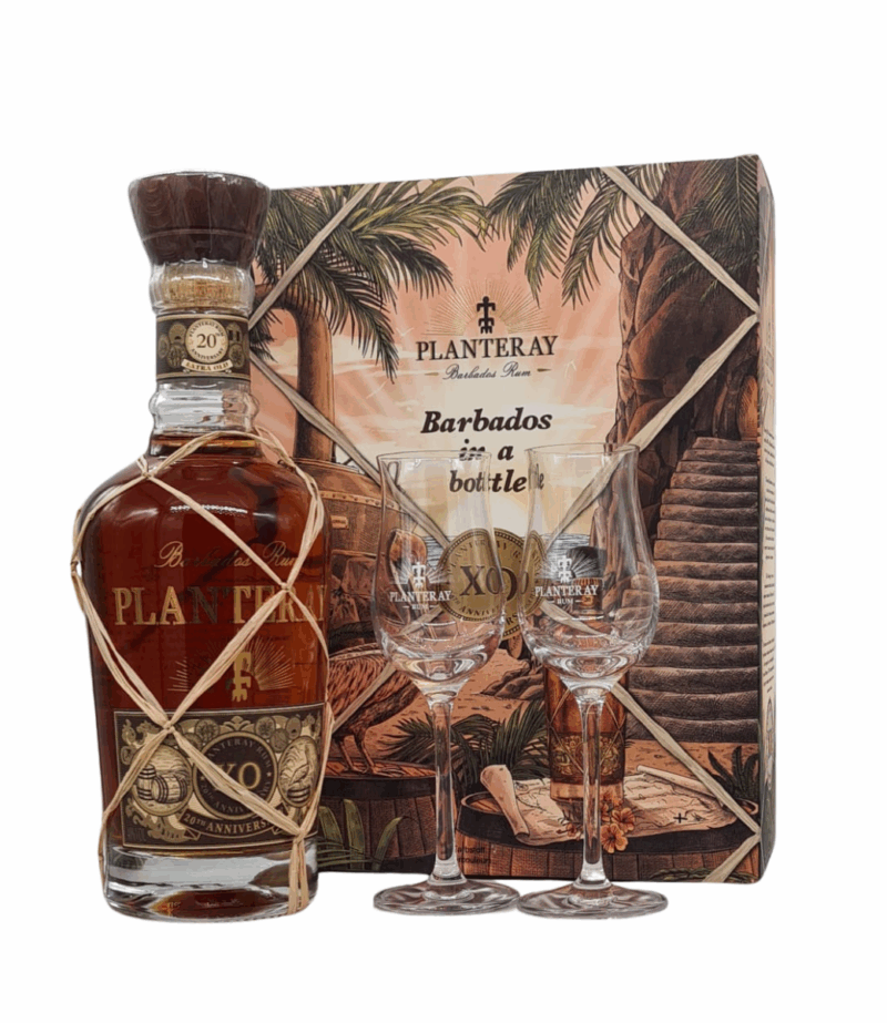Planteray 20th Anniversary XO Rum 0.7L + 2 Pahare