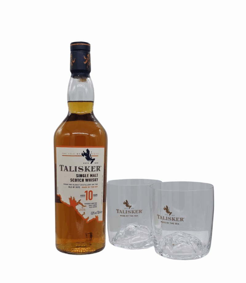 Talisker 10 Ani Whisky 0.7L+2 Pahare
