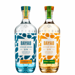 Pachet 1+1 Gratis Bayab Orange & Amarula Gin 0.7L + Bayab Classic Dry Gin 0.7L