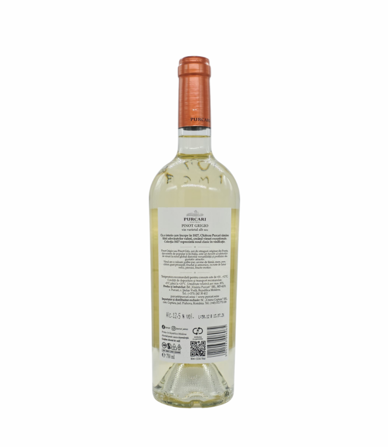 Purcari Pinot Grigio Vin Alb Sec 0.75L